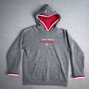 Champion‎ Ohio State Buckeyes Hoodie Men Large Gray University Fleece Pockets